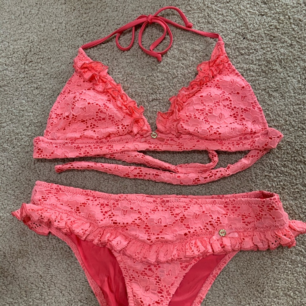 Betsey Johnson Bikini L EUC